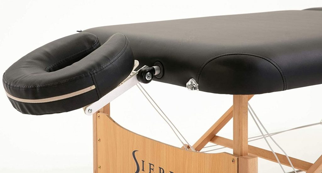 sierra comfort massage table close up